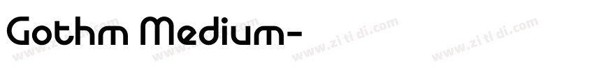 Gothm Medium字体转换